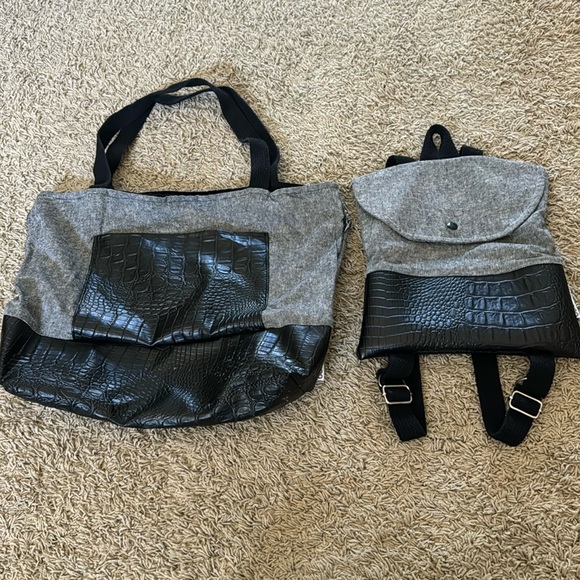 Mommy and Me Swankaroo tote bag and mini backpack - Picture 1 of 13